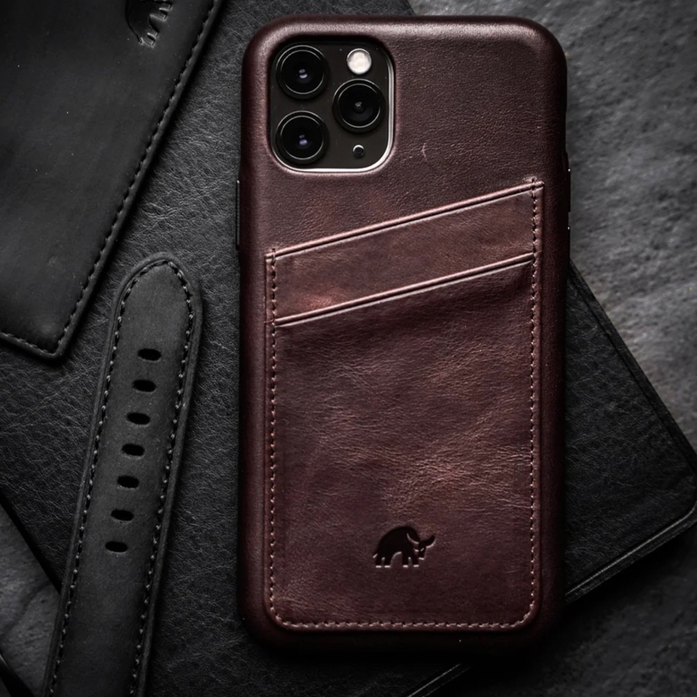 Bullstrap leather IPhone 14 Pro Case - Picture 1 of 4